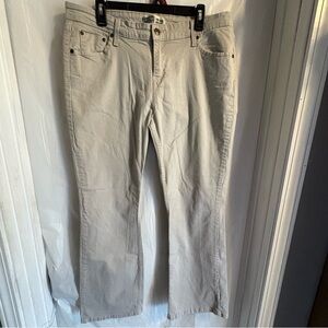 Levis‎ Khaki Jeans Womens 16 Beige Low Rise Bootcut Stretch 5-Pocket Casual